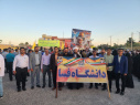 حضور دانشگاهیان دانشگاه فسا در پی تجمع شهرستان فسا در حمایت مردم بی دفاع غزه