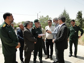 بازدید سردار کوشکی از محل دفن شهید گمنام در دانشگاه