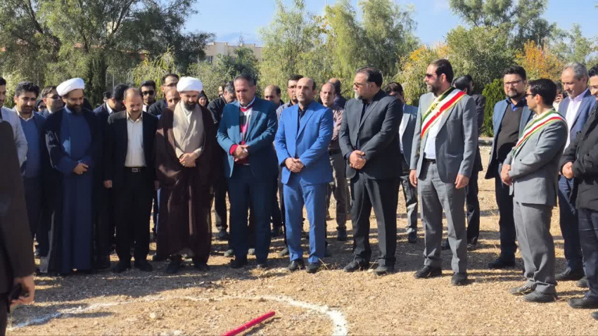 برگزاری آیین کلنگ زنی مسجد خیرساز دانشگاه فسا