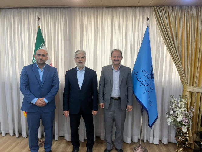 دیدار رئیس دانشگاه به همراه نماینده محترم مجلس شورای اسلامی با دکتر حسین سیمایی صراف وزیر علوم، تحقیقات و فناوری
